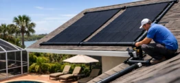 Solar Pool Heater Installation in Volusia