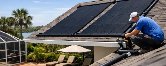 Solar Pool Heater Installation in Volusia