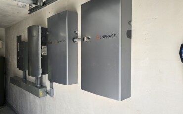 Completed Enphase home battery backup installation