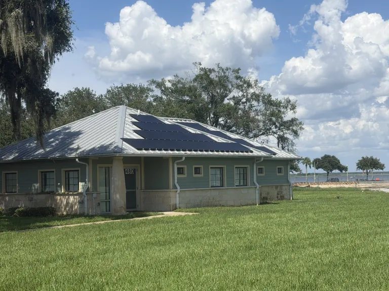 Upgraded solar array at the City of Sanford Parks & Recreation facility.