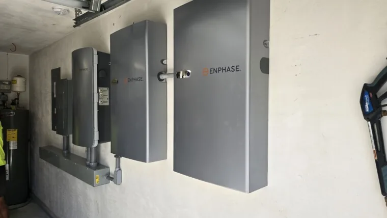 Enphase home battery backup installation