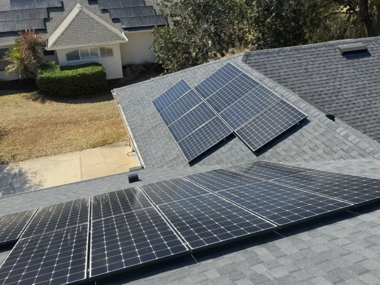 Completed solar removal and reinstallation project